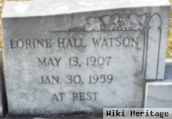 Lorine Hall Watson