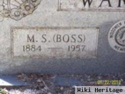 Milton Silas "boss" Warner