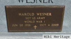 Harold George "red" Wesner