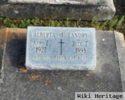 Alberta M. Landry