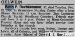 Edith Pearl Miehe Rechkemmer