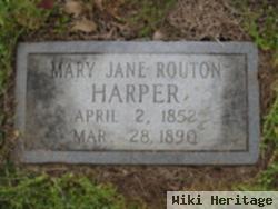 Mary Jane Routon Harper