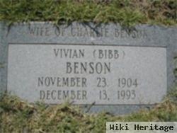 Vivian "bibb" Byrd Benson