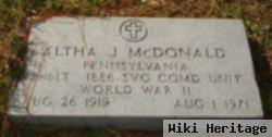 Altha J. Mcdonald