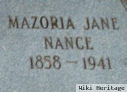 Mazoria Jane Dagenhart Nance