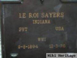 Pvt Le Roy Sayers