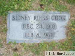 Sidney Ricks Cook, Sr