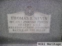 Pfc Thomas E Nevin