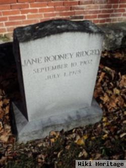 Jane Rodney Ridgely