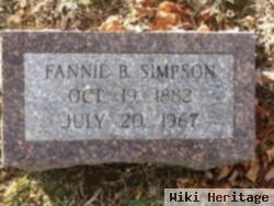 Fannie B Simpson