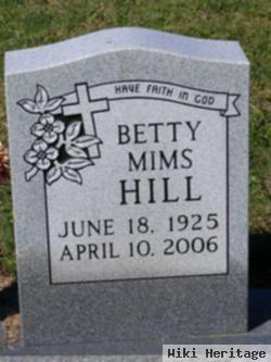 Betty Mims Hill