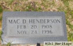 Mac D. Henderson