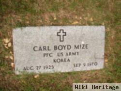 Pfc Carl Boyd Mize