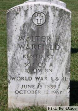 Sgt Walter Franklin Warfield