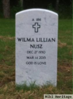 Wilma L "willie" Hathcoat Nusz