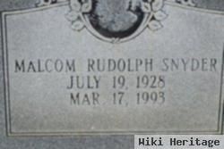 Malcom Rudolph Snyder