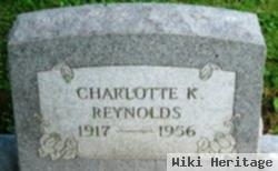 Charlotte K Reynolds