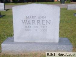 Mary Ann Warren