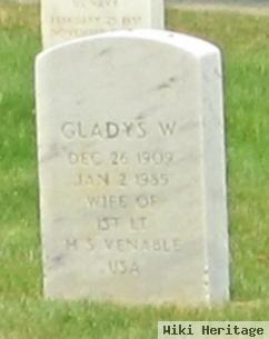 Gladys S Venable