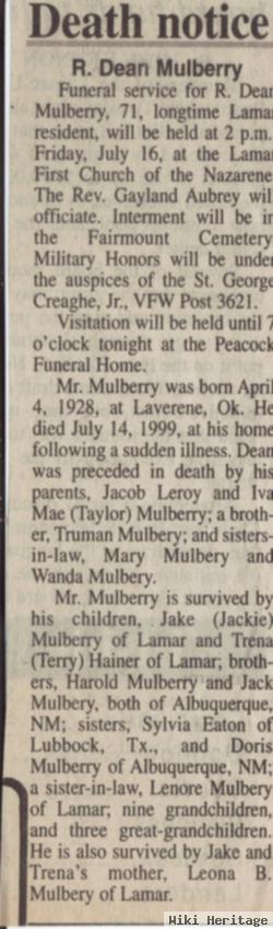Dean R. Mulberry