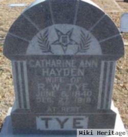 Catharine Ann Hayden Tye