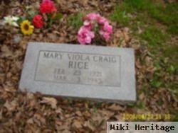 Mary Viola Craig Rice