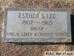 Ellie Esther Snipes Lee