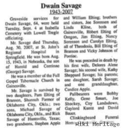 Dwain Harold Savage