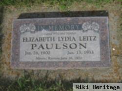 Elizabeth Lydia Leitz Paulson