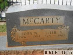 Lillie H. Mccarty