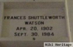 Frances Mariam Shuttleworth Watson