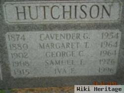 Cavender G Hutchison