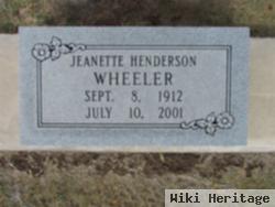 Jeanette Henderson Wheeler