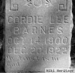 Cordie Lee Barnes