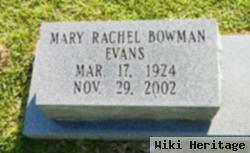 Mary Rachel Bowman Evans