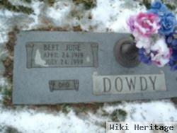 Bert "june" Dowdy