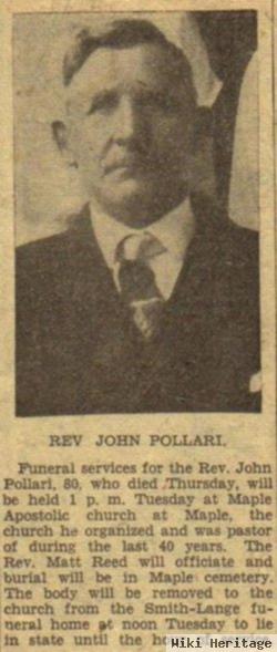 Rev John Victor Pollari