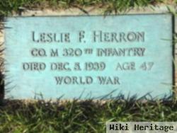 Pfc Leslie Fred Herron
