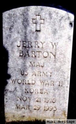 Jerry W Barton