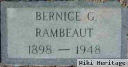 Bernice G Rambeaut