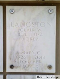 Mary C Langston