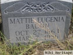 Martha Eugenia "mattie" Bacon