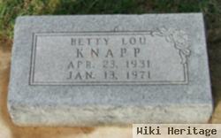 Betty Lou Wheeler Knapp