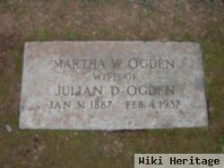 Martha W Ogden