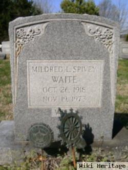 Mildred L Spivey Waite