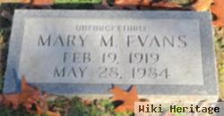 Mary E Cox Evans