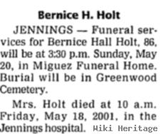 Bernice H Holt