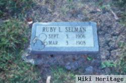 Ruby Lee Selman