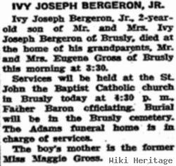 Ivy Joseph Bergeron, Jr