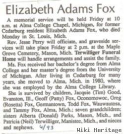 Elizabeth Helen Adams Fox